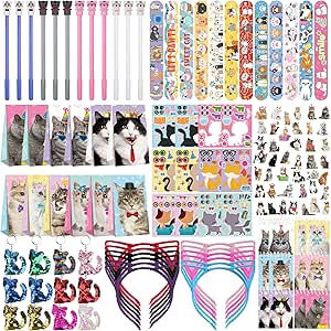 Kit de fiesta y juguetes para celebrar la llegada de un gatito bebé