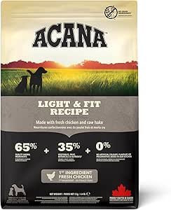 ACANA Light Fit 6kg - Pienso equilibrado sin cereales para control de peso en perros medianos