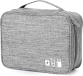 Estuche organizador de cables y electrónica para viaje