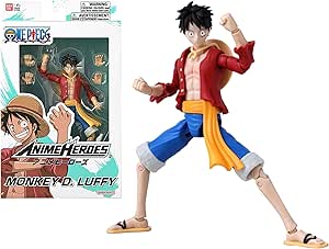 Bandai Figura Anime Heroes Luffy - 17cm articulada
