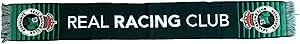 Bufanda oficial del Racing de Santander con franjas y escudo