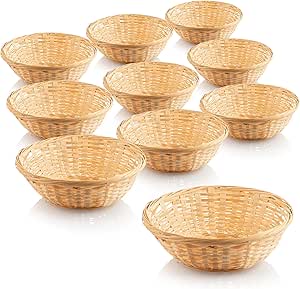 Cestas de rafia para Pascua reutilizable natural decoración nido regalo