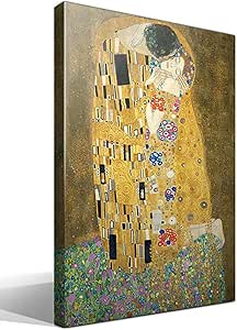 Cuadro de El Beso de Gustav Klimt impreso en lienzo