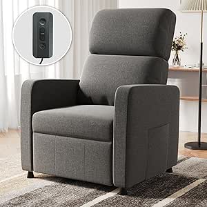 Sillón reclinable eléctrico Devoko - butaca relax masaje vibratorio inclinable 90-165 grados