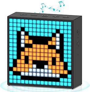 Altavoz Divoom Timebox EVO - Pantalla LED pixel art Bluetooth, controlable por app, animaciones personalizadas