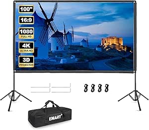 Pantalla EMART 100 pulgadas para cine de verano o salón