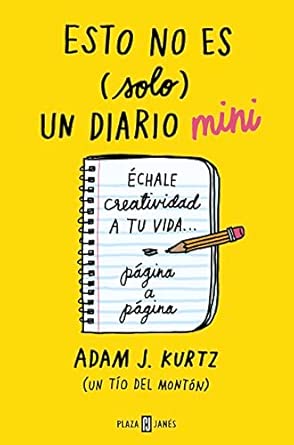 Esto no es solo un diario mini versión compacta portátil viaje bolsillo