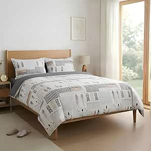 Juego funda nórdica geométrica pastel Etrexonline cama 150 - set 3 piezas