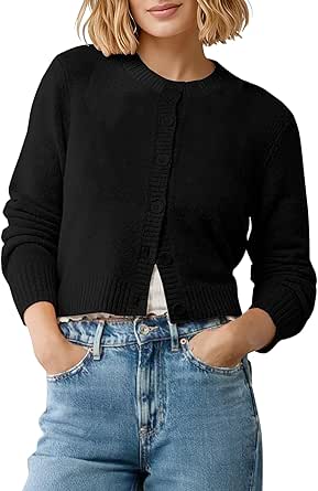 EXCHIC Cardigan Crop primavera 2026: Manga larga corte cintura impacto visual diseño sofisticado