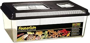 Exo Terra Faunarium - Terrario profesional robusto para reptiles medianos con ventilación óptima
