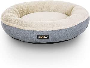 Sofá cama redonda Feandrea para perro y mascota 55 cm gris