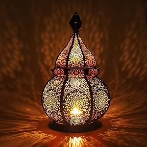 Farol decorativo árabe estilo decoración marroquí para terraza o salón