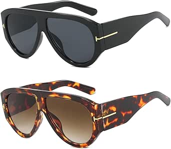 Gafas de sol cuadradas vintage retro 70s para mujer - accesorio Claudia Osborne