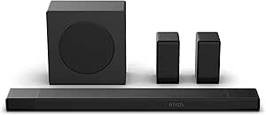 Hisense AX5140Q - Barra de sonido 5.1.4 con 13 altavoces y Dolby Atmos para home cinema premium