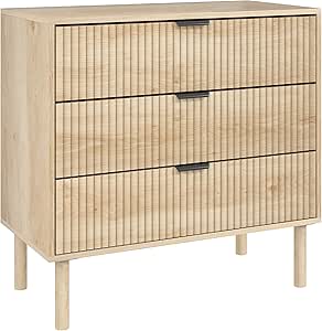 HOMCOM Cómoda 3 Cajones - La presencia nórdica que transforma espacios drawer units