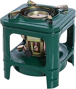 Estufa de camping portátil 8 mechas, diseño compacto para mochileros y picnic