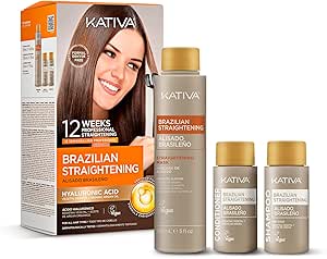 Kit de alisado brasileño Kativa con keratina