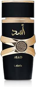 Lattafa Asad 100ml colonia hombre perfume madera almizcle fragancia árabe leon premium