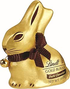 Lindt Conejito Negro 60% - Regalo pascua chocolate oscuro para amantes del cacao puro