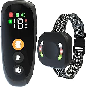 Collar Meloive adiestramiento perros recargable 4 modos vibracion sonido 3000m