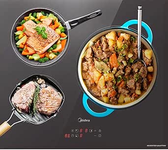 MIDEA Placa Inducción 3 fuegos, excelente opción al buscar la mejor placa de inducción calidad precio