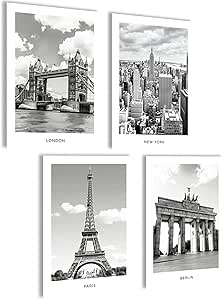 Póster Nueva York Blanco y Negro