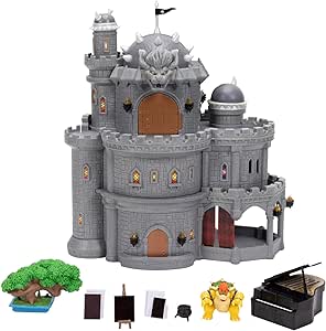 Playset Deluxe Castillo Bowser Super Mario Galaxy Nintendo figuras accesorios