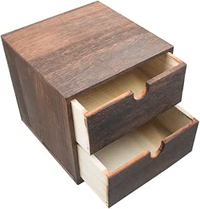 Organizador de escritorio de madera con 2 cajones - La primera puerta a la organización modular drawer units