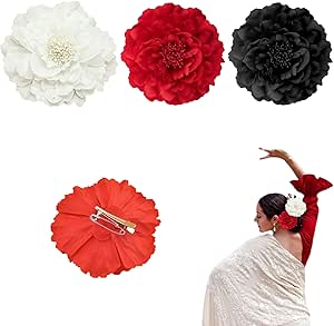 Pack de 3 Clips de Clavel para Flamenca - Accesorio perfecto para vivir el folclore