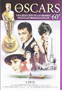 Carátula frontal del Pack Oscars de Cine Años 60 que incluye 5 DVDs