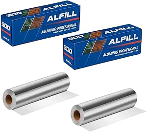 Papel aluminio industrial 300m con sierra - mejor papel aluminio profesional