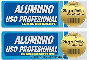 Papel aluminio industrial pack 2 - mejor papel aluminio hostelería