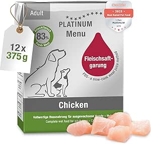 PLATINUM Menu Adult Chicken Comida húmeda para perros