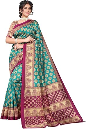 Sari Tradicional de Seda Artificial TRAFAART para mujer