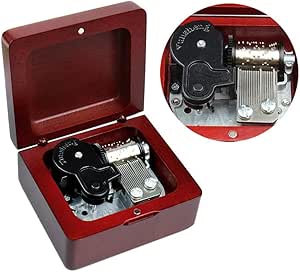 Caja de música vintage Sinzyo Toreador - Madera maciza, mecanismo real, melodía clásica, reliquia familiar