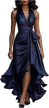 Vestidos de fiesta para mujer elegantes de manga larga estilo Kahyra