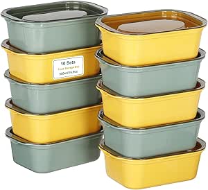 VINATO recipientes herméticos sin BPA para almacenamiento de alimentos y meal prep portátil