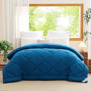 Edredón acolchado verde azulado pastel WAVVE microfibra - ropa de cama geométrica premium