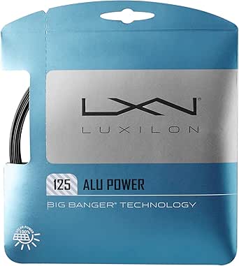 Wilson Luxilon ALU Power Black - Cordaje profesional para tenis en arcilla